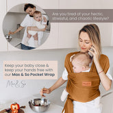 Baby Wrap Carrier - Caramel